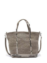 Handtas Cabas Linnen En Pailletten Vanessa bruno Groen cabas lin 31V40435